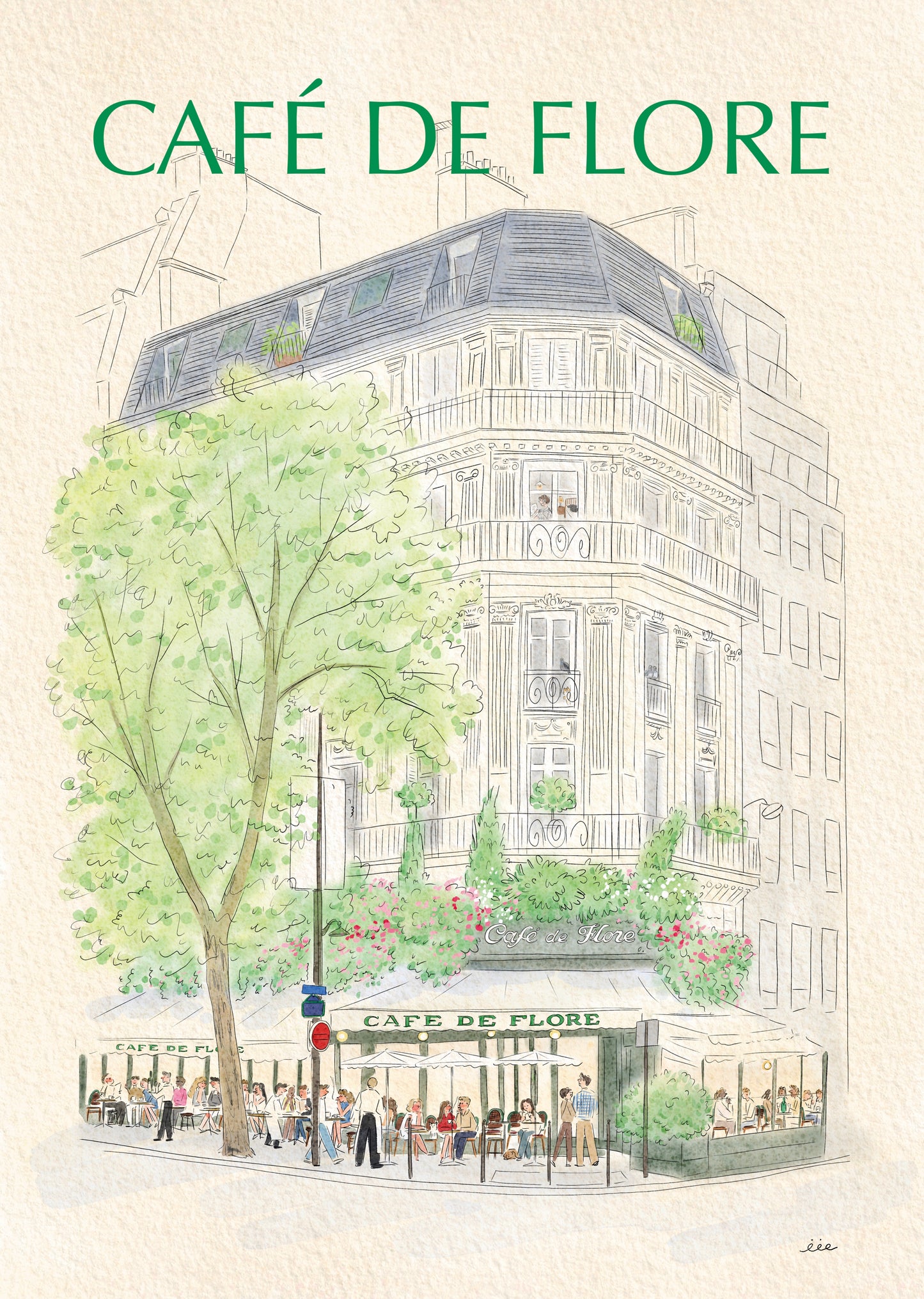 Cafe de flore poster