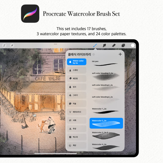 Procreate Watercolor Brush Set
