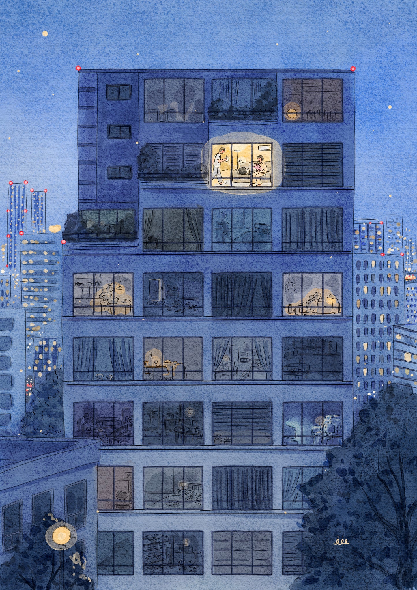 Night light poster