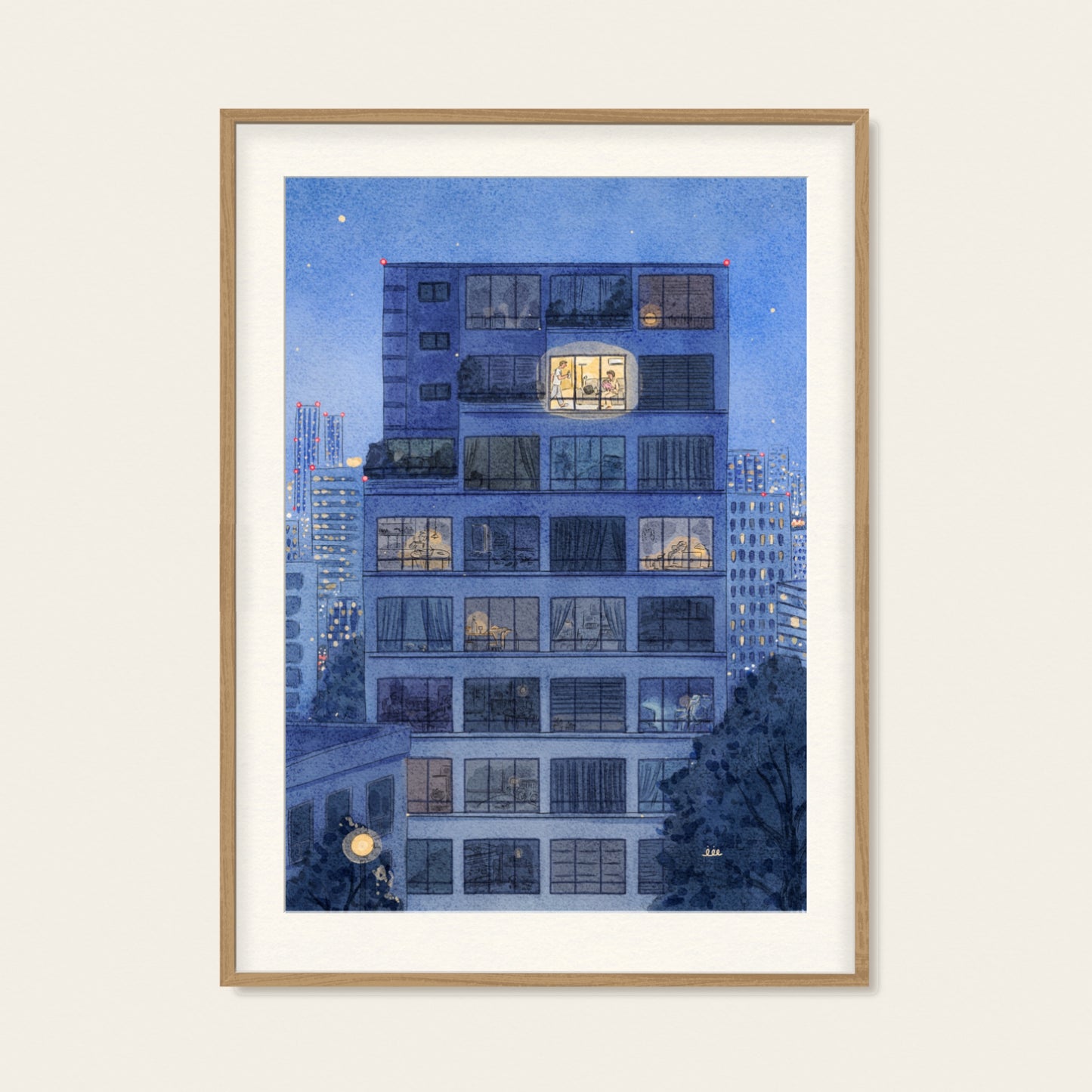 Night light poster